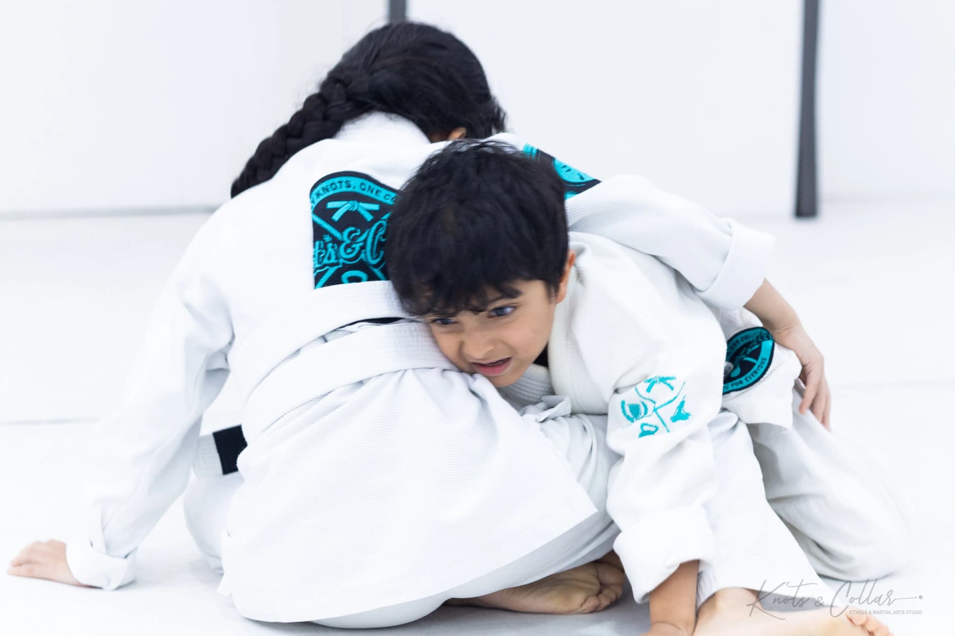 Children training Brazilian jiu-jitsu at Knots & Collar, Defence Colony, Delhi