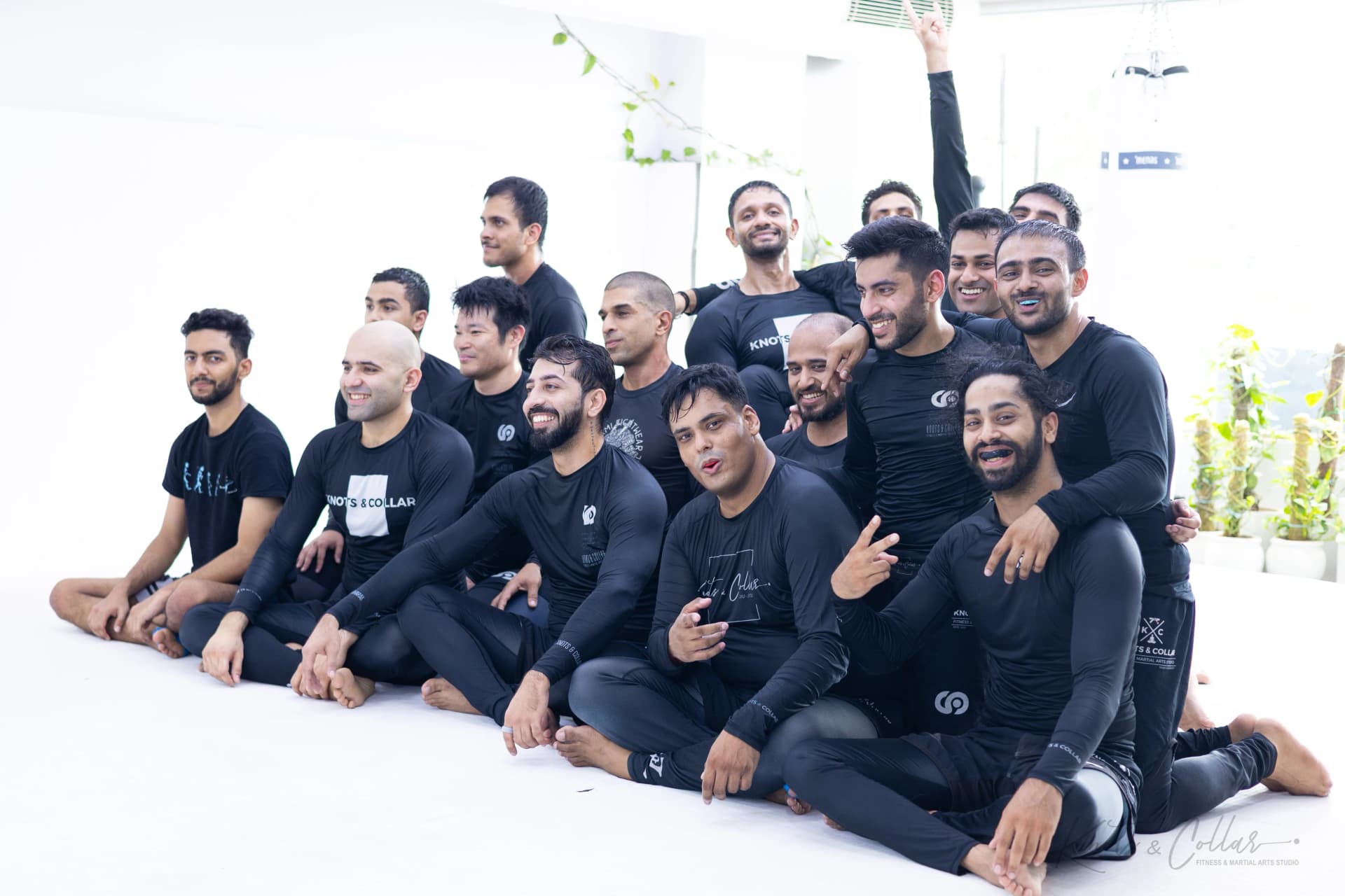 The no-gi grappling team at Knots & Collar, Defence Colony, New Delhi